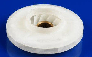 Insert Molding Water Pump Components White Plastic Impeller of POM