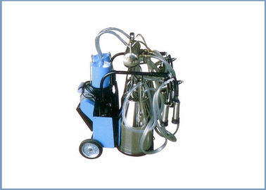 Automatic Trolley Type Piston Pump Mobile Milking Machine For Dairy Cows , 25L