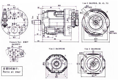 A10VSO28 Variable Displacement High Pressure Piston Pump For Ship Hydraulic System