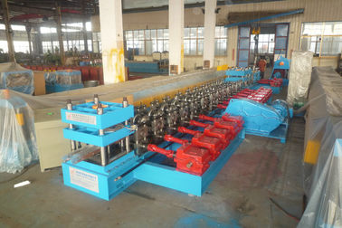 CNC Guardrail Beam Rolling Forming Machine 45 tims/min For Crash Barrier