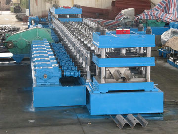 CNC Guardrail Beam Rolling Forming Machine 45 tims/min For Crash Barrier